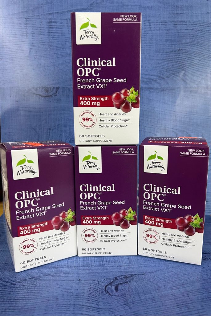 Terry Naturally Clinical OPC French Grape Seed Extract 400mg 60 Softgels Bundle