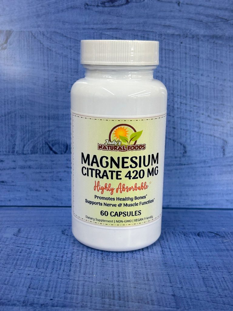 Judys Natural Foods Magnesium Citrate 420mg 60 Capsules