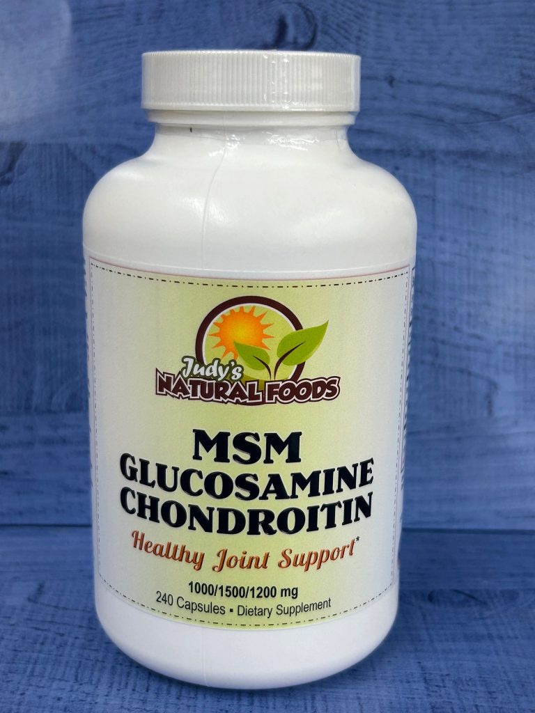 Judys Natural Foods MSM/Glucosamine/Chondroitin 240 Capsules