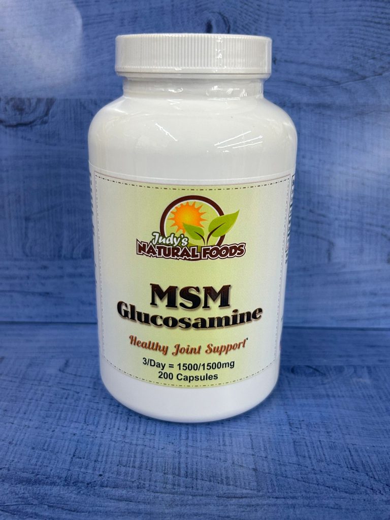 Judys Natural Foods MSM Glucosamine 1500mg 200 capsules