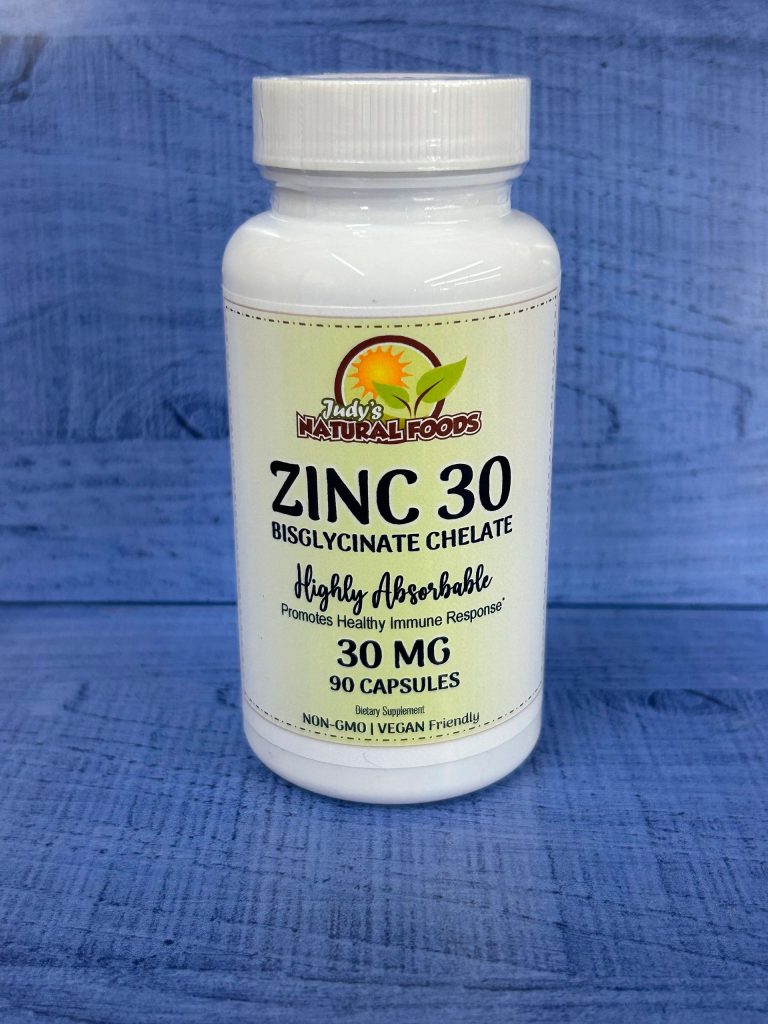 Judys Natural Foods Zinc 30mg 90 Capsules